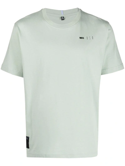 Shop Mcq By Alexander Mcqueen Logo-embroidered Cotton T-shirt In Green