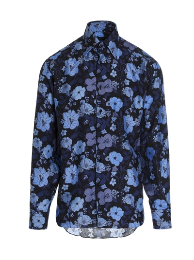 Shop Tom Ford Floral Printed Buttoned Shirt In Multi