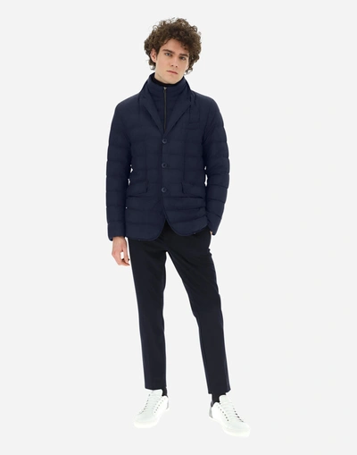 Herno La Giacca - Male Blazers Blue 46 In Blue