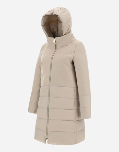 Shop Herno Diagonal Wool & Nuage Coat In Chantilly