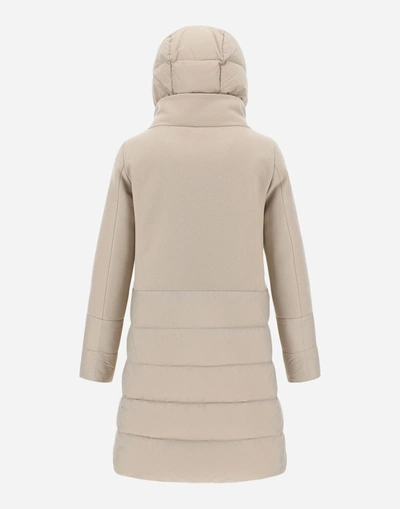 Shop Herno Diagonal Wool & Nuage Coat In Chantilly