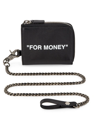 Off white for money chain wallet hot sale