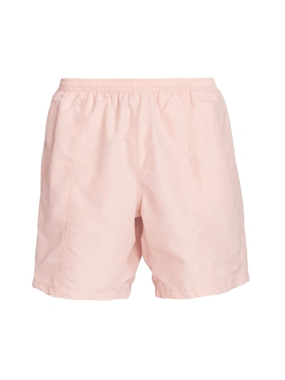 Shop Ami Alexandre Mattiussi Men's Ami De Coeur Long Swim Shorts In Pink