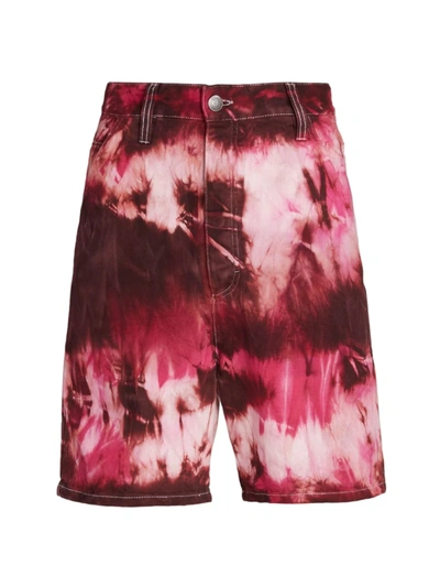Shop Ami Alexandre Mattiussi Men's Alex Denim Shorts In Pink