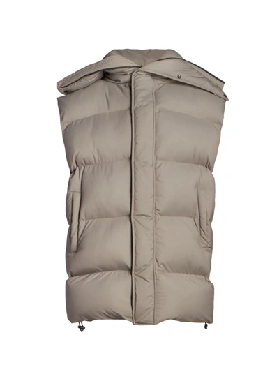 Shop Balenciaga Women's Oversized Quilted Puffer Vest In Thatch Brown