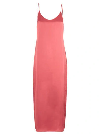 Shop La Perla Women's Long Sleeveless Silk Gown In Rose Noisette