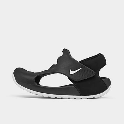 Shop Nike Little Kids' Sunray Protect 3 Slide Sandals In Black/white