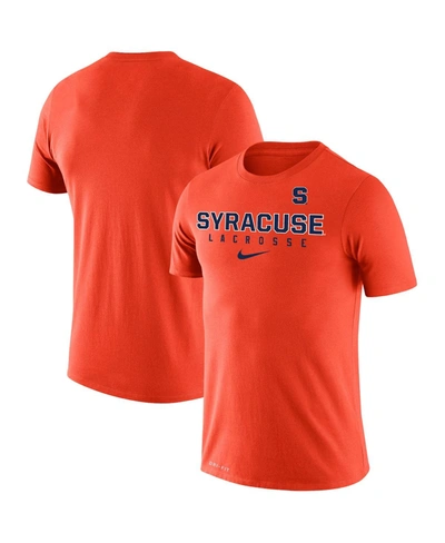 Shop Nike Men's Orange Syracuse Orange Lacrosse Legend 2.0 Performance T-shirt