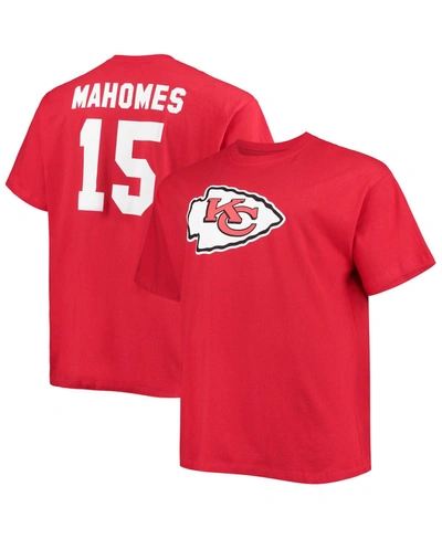 Fanatics Men's Patrick Mahomes Red Kansas City Chiefs Icon Player Name Number T-shirt In Red
