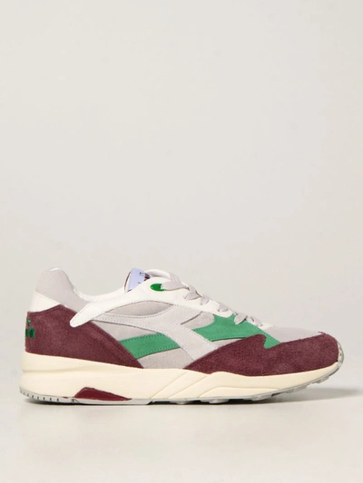 Shop Diadora Eclipse  Heritage Trainers In Suede In White