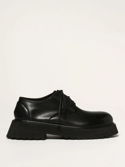 Shop Marsèll Micarro Leather Derby Shoes In Black