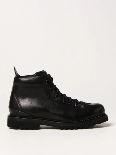 Shop Buttero Leather Boots In Black