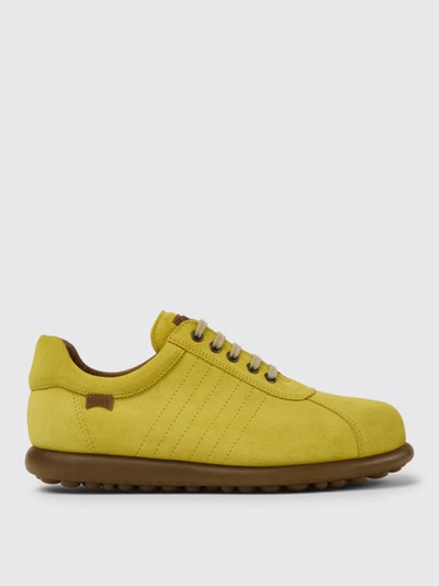 Shop Camper Pelotas  Trainers In Nubuck In Yellow