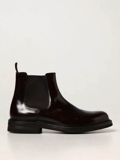 Shop Green George Boots  Men In Burgundy