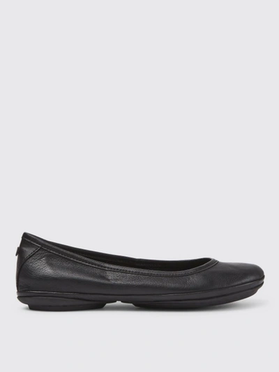 Shop Camper Right  Ballerinas In Leather In Black