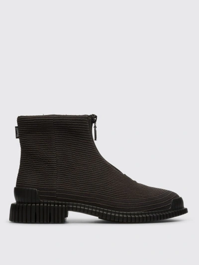 Shop Camper Pix  Ankle Boots In Technical Fabric In Schwarz