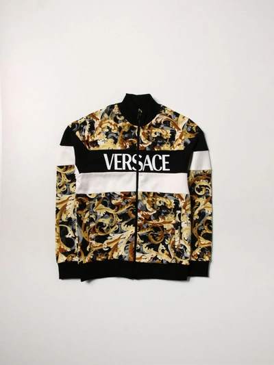 Shop Young Versace Sweater  Kids Color Black