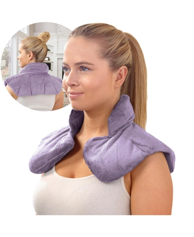 Shop Sharper Image Warming & Cooling Aromatherapy Neck & Shoulder Wrap Pad In Lavender