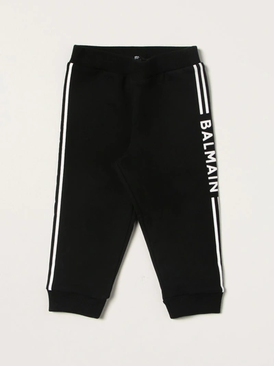 Shop Balmain Trousers  Kids In Black