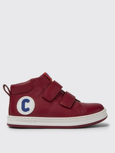 Shop Camper Runner  Sneakers In Calfskin In Red