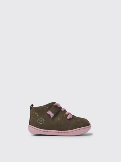 Shop Camper Twins  Shoe In Nubuck Leather In Brown