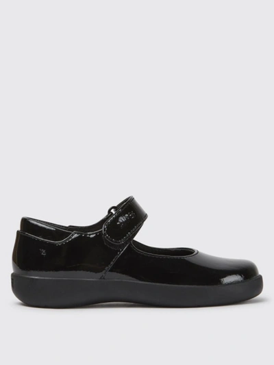 Shop Camper Spiral Comet  Ballerina In Patent Calfskin In Black