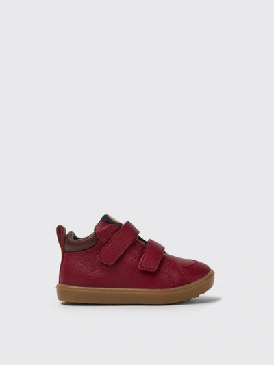 Shop Camper Pursuit  Trainers In Leather In Red