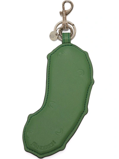 JW ANDERSON GHERKIN LEATHER KEYRING 