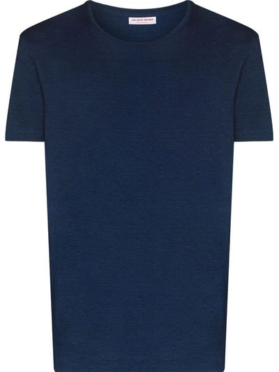 Shop Orlebar Brown Short-sleeve Cotton T-shirt In Blau