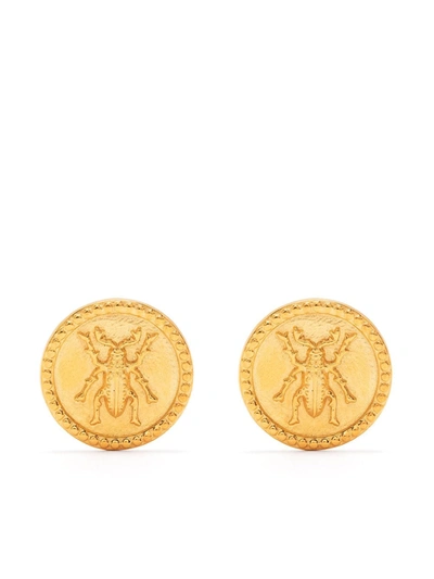 Shop Natia X Lako Beetle Gold-plated Earrings