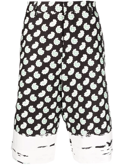 Shop Etro Paisley-print Bermuda Shorts In Schwarz