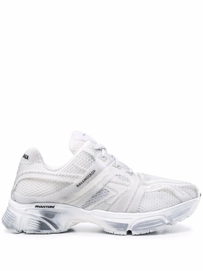 Shop Balenciaga Phantom Low-top Sneakers In Weiss