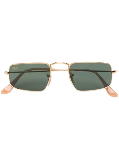 Shop Ray Ban Julie Rectangular-frame Sunglasses In Green