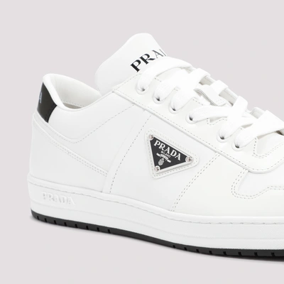 Shop Prada Downtown Sneakers Shoes In White