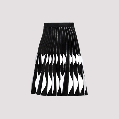 Shop Alaïa Alaia  3d Python Knit Skirt In Black