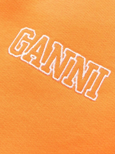 Shop Ganni Trousers Yellow