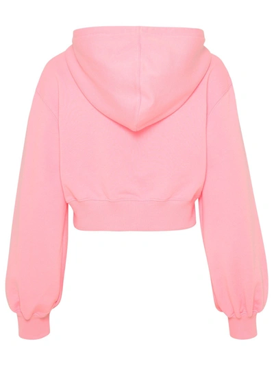 Shop Blumarine Candy Pink Cotton Sweatshirt
