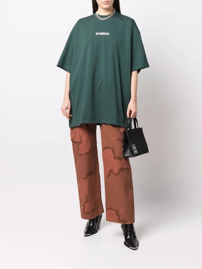 Shop Vetements T-shirts And Polos Green