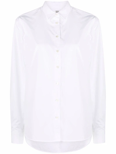 Shop Totême Organic Cotton Shirt In White