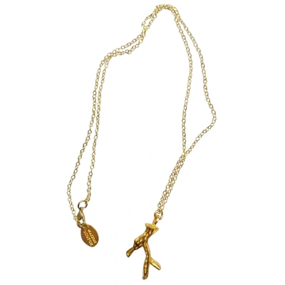 Pre-owned Maison Scotch Necklace In Gold