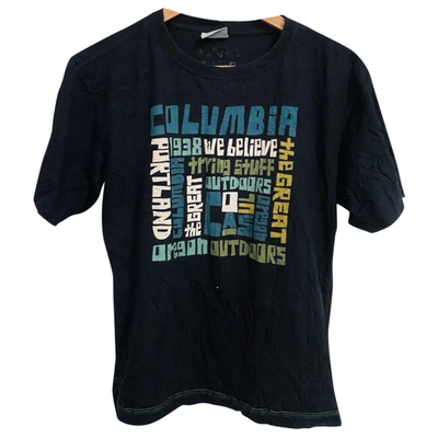 Pre-owned Columbia T-shirt In Black