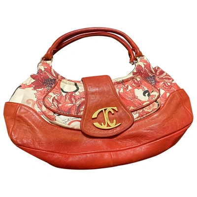 JUST CAVALLI Pre-owned Leather Handbag In Red