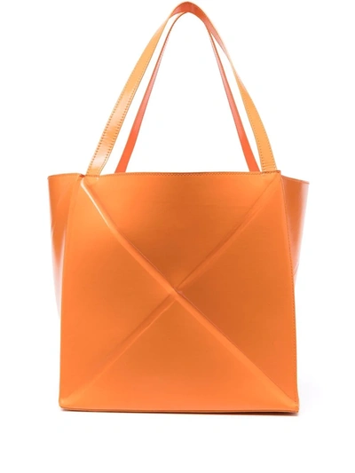 Shop Nanushka Vegan Leather Tote Bag In Orange