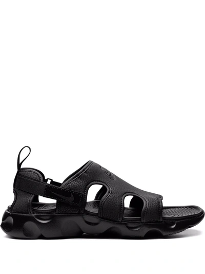 Shop Nike Owaysis Low-top Sandals In Black