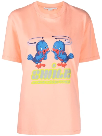 Shop Stella Mccartney Graphic-print T-shirt In Pink