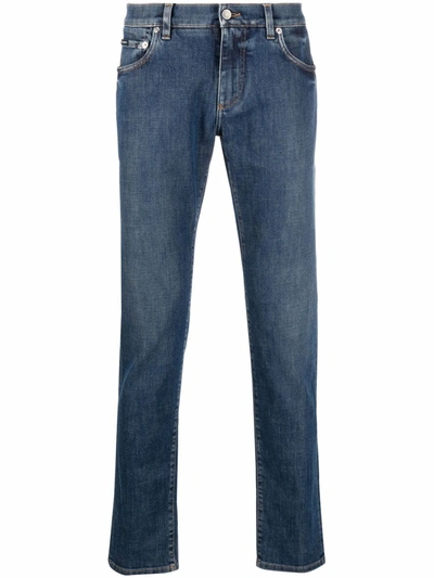 Shop Dolce & Gabbana Skinny-fit Denim Jeans In Blue
