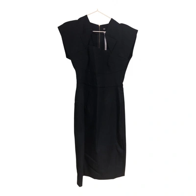 Pre-owned Rm By Roland Mouret Mid-length Dress In Black