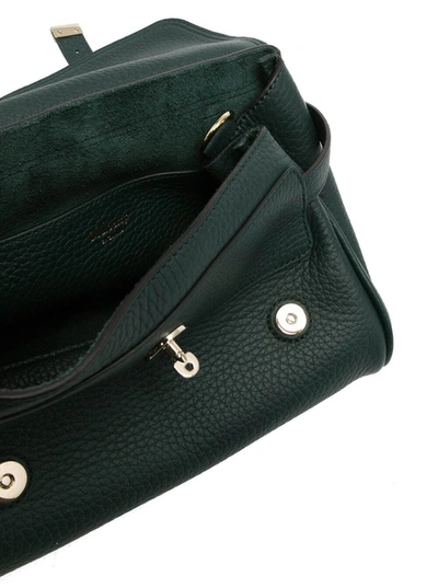 Shop Mulberry Mini Alexa Green Leather Crossbody Bag