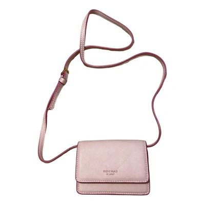 Pre-owned Rochas Leather Mini Bag In Pink