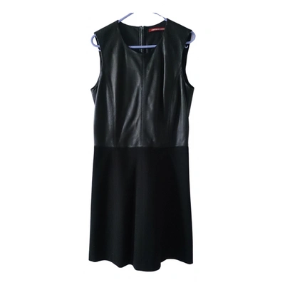 Pre-owned Comptoir Des Cotonniers Leather Dress In Black